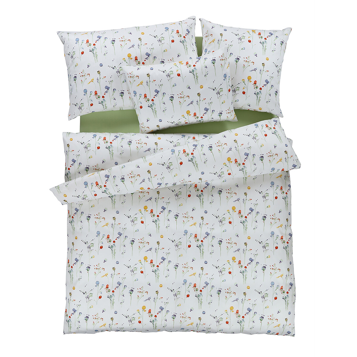 Fourre de duvet en satin de coton - Silla - avec taie(s) 50*70 jaune, EUROPE & NATURE