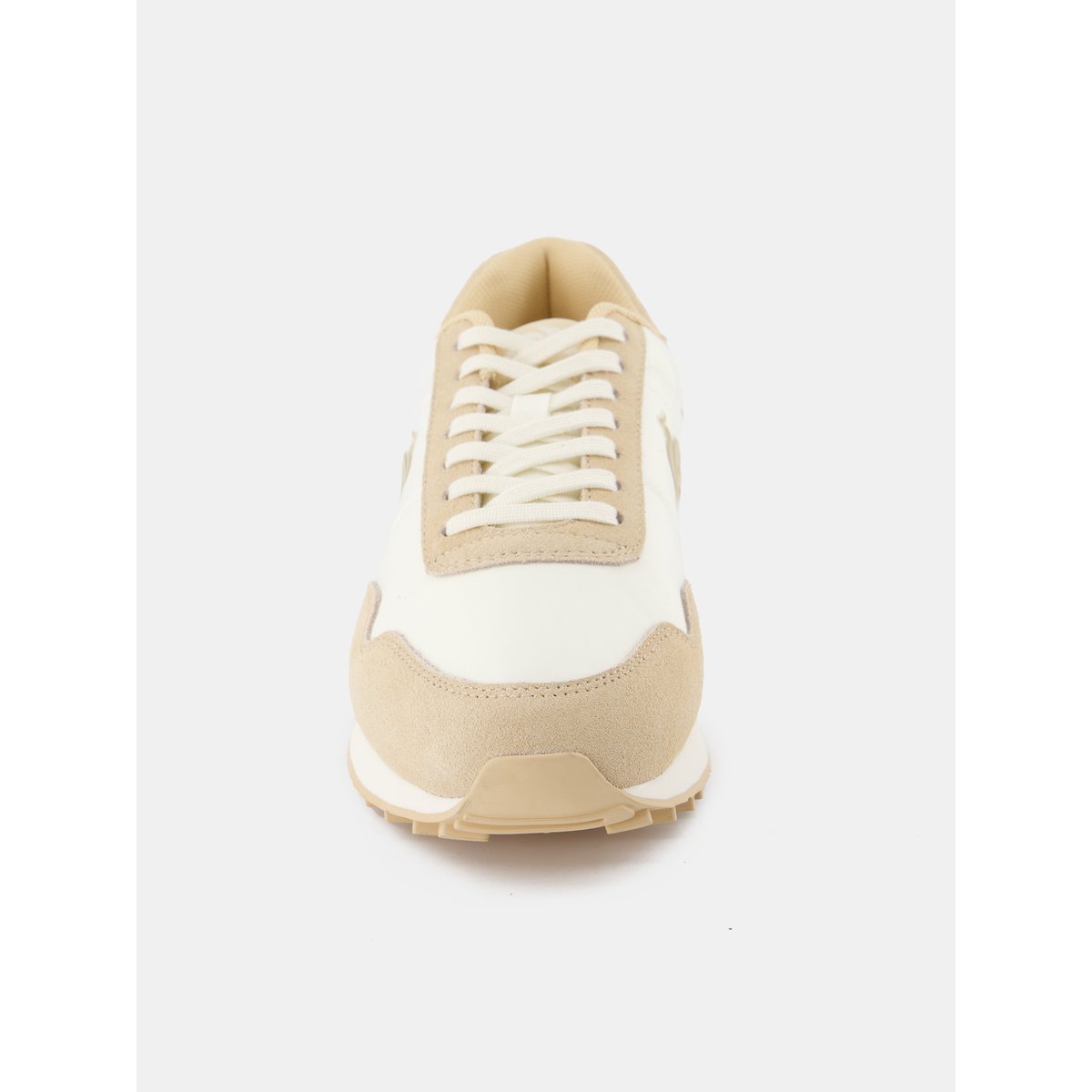 Sneakers retro-running en textile et suede Astra tofu/frosted almond, LE COQ SPORTIF