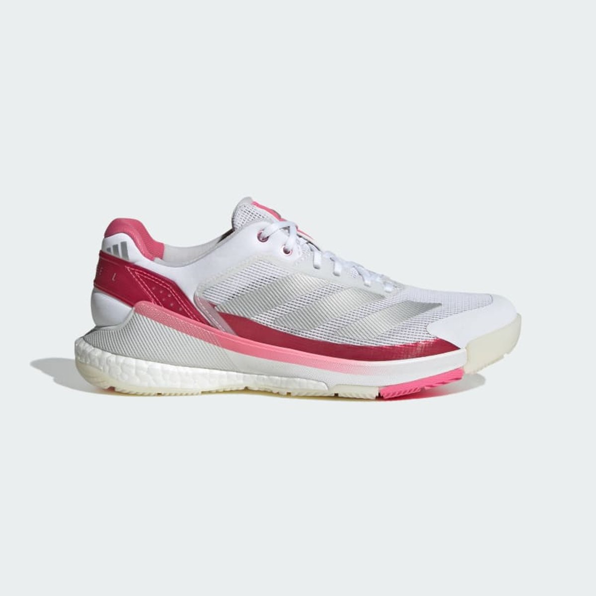 Chaussure De Padel Crazyquick Boost Chaussure De Padel Crazyquick Boost cloud white / silver metallic / lucid pink, adidas Performance