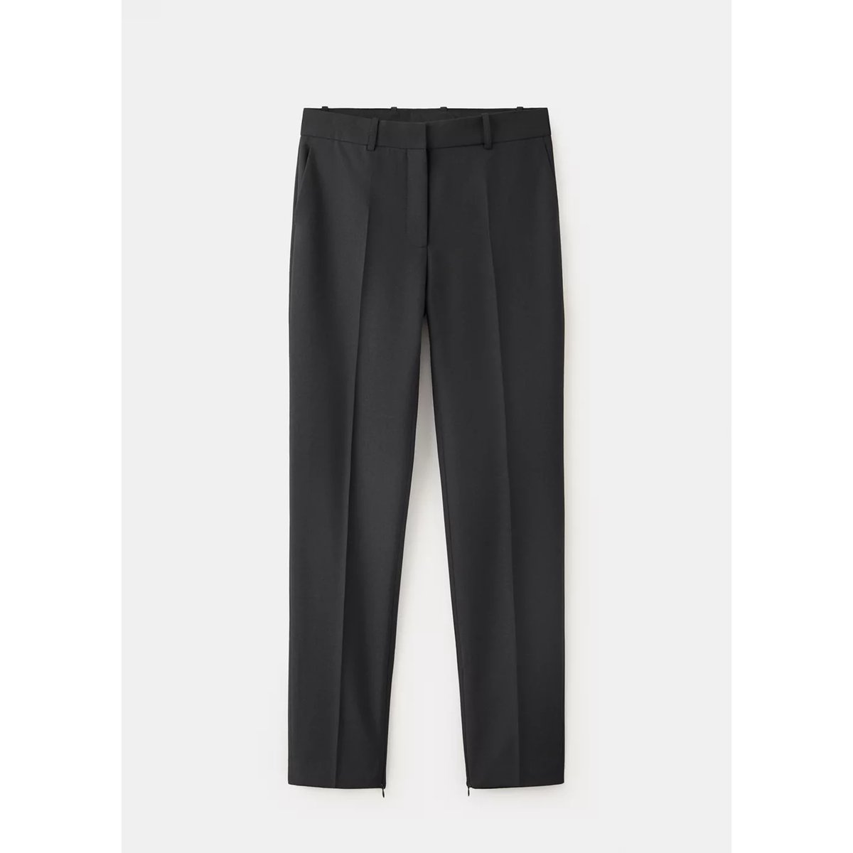 Pantalon costume ouvertures noir, MANGO