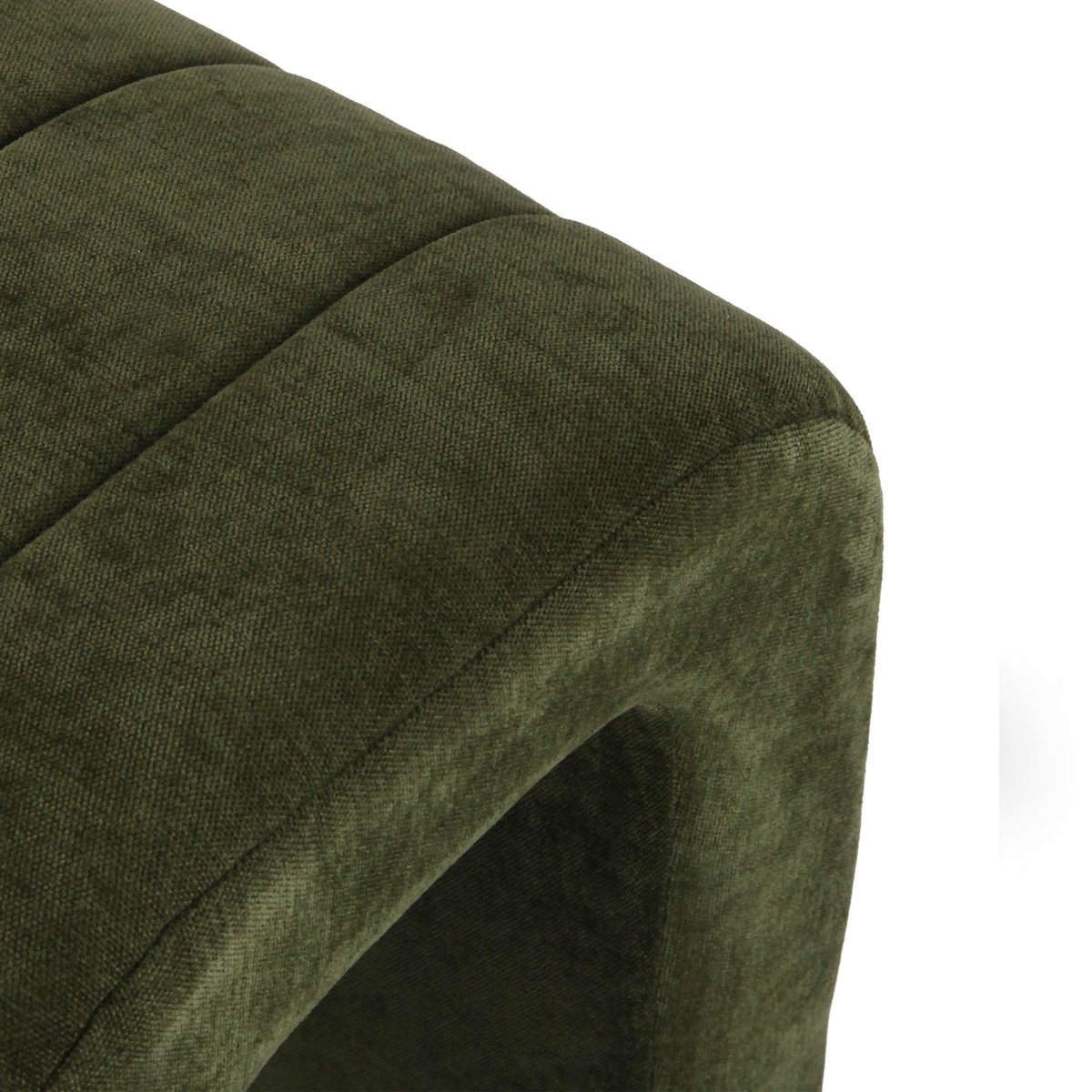 Banc tapissé vert 76x38x45cm vert, WADIGA