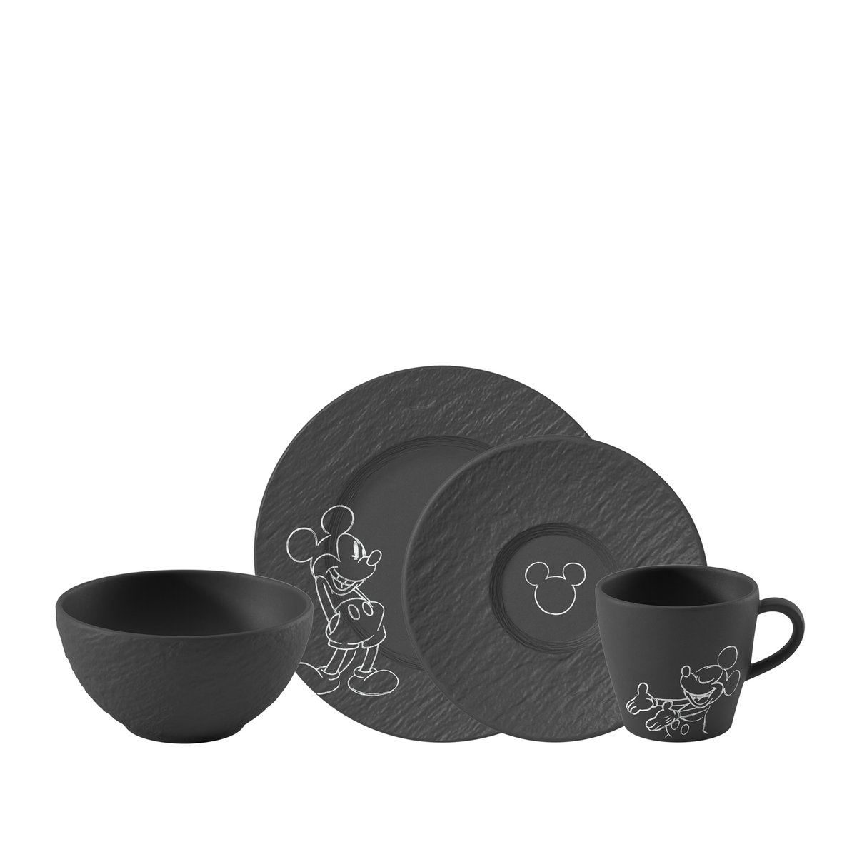 Set Petit-Déjeuner, 4 Pièces MANUFACTURE - MICKEY MOUSE couleur unique, VILLEROY & BOCH