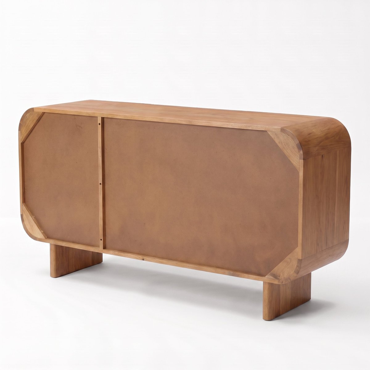 Buffet en bois de manguier et cannage - EZIO marron foncé, MAISON PAVANE