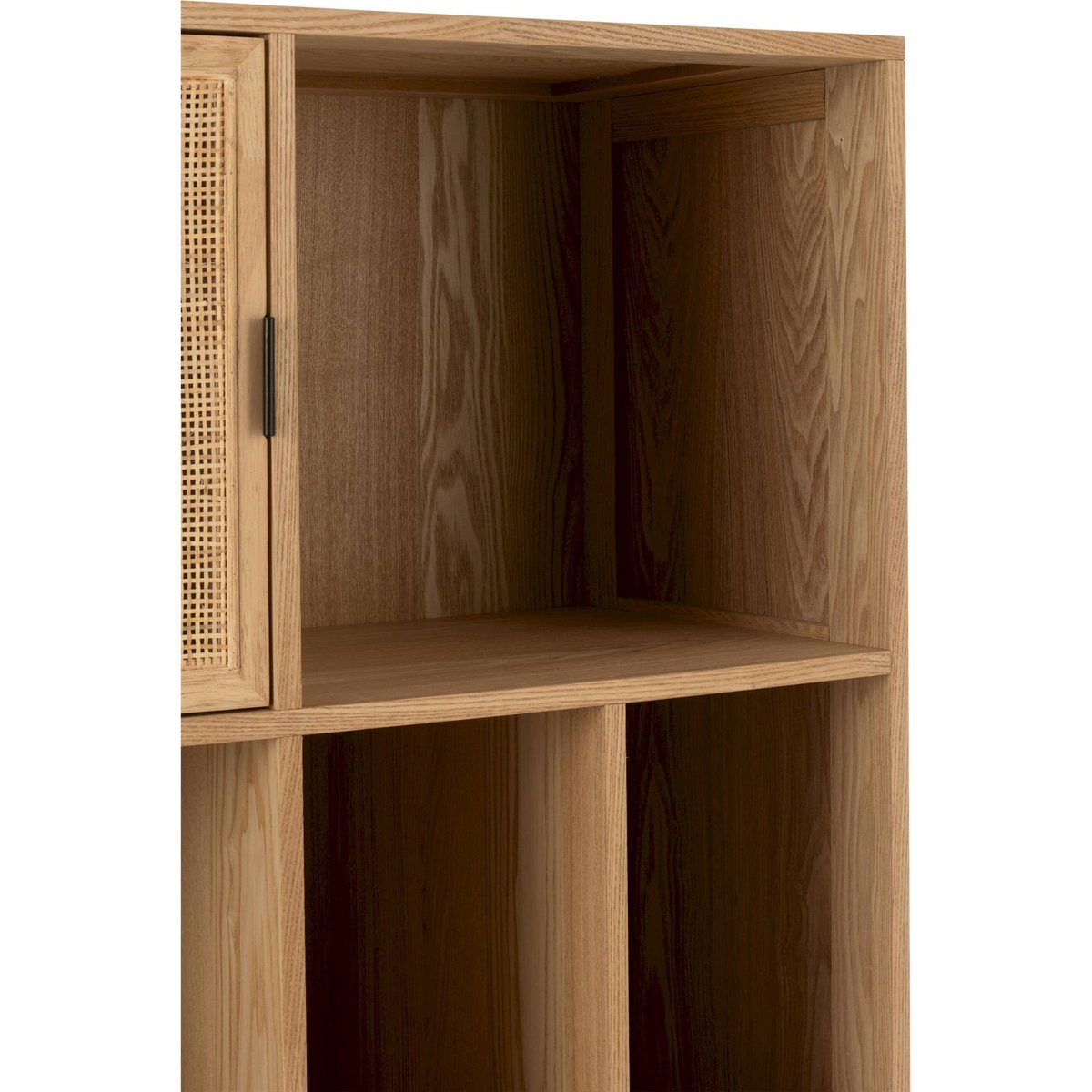 Armoire en bois et métal style contemporain bois naturel et métal noir, RECOLLECTION