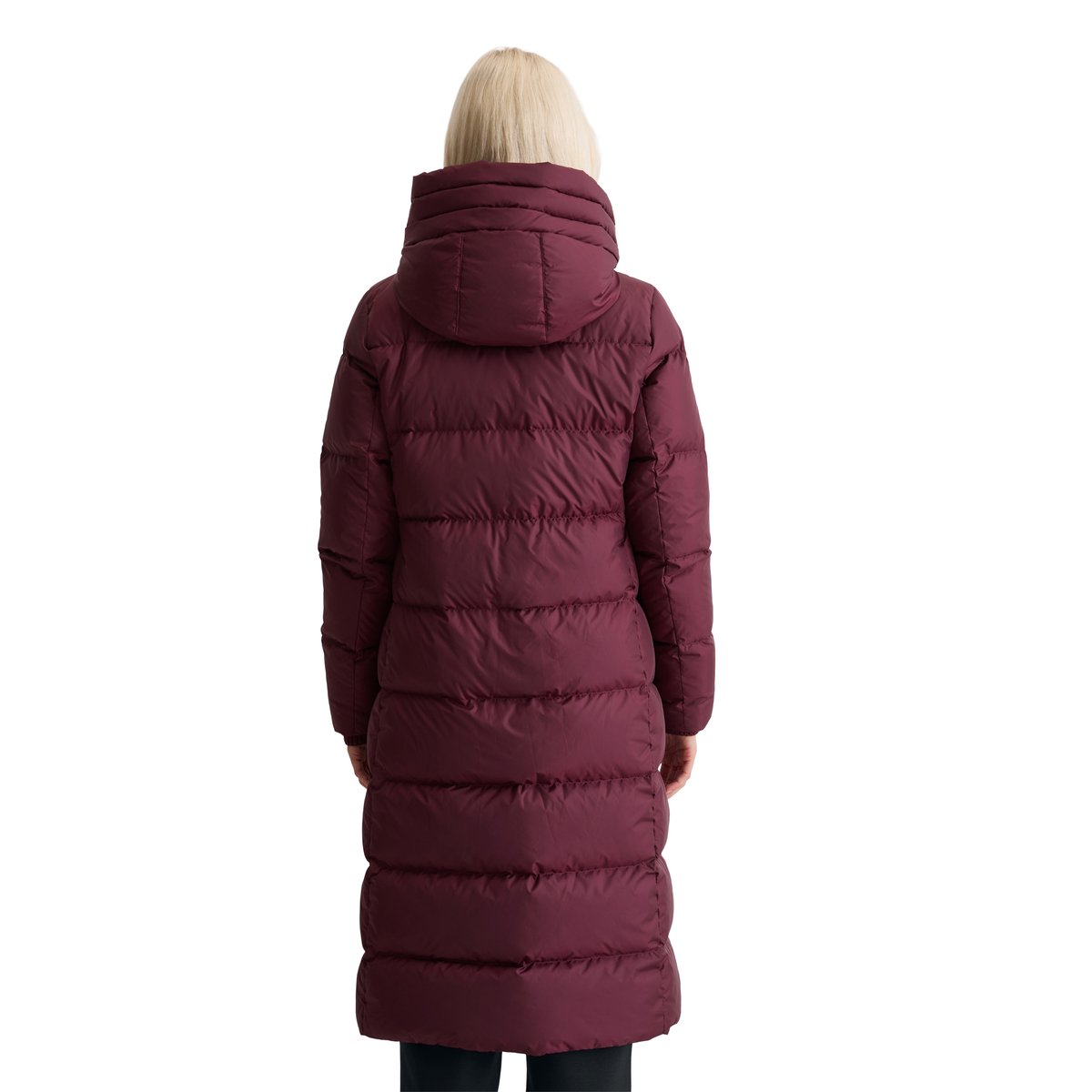 Doudoune à capuche fitted avec surface hydrofuge rouge foncé, MARC O'POLO