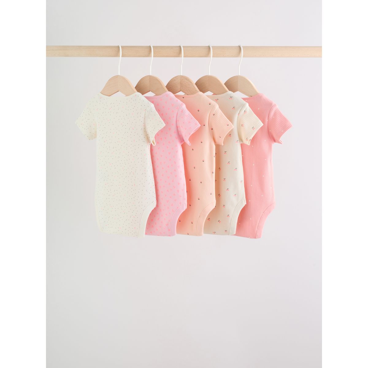 Body à manches courtes bébé, lot de 5 pink fluorescent, NEXT