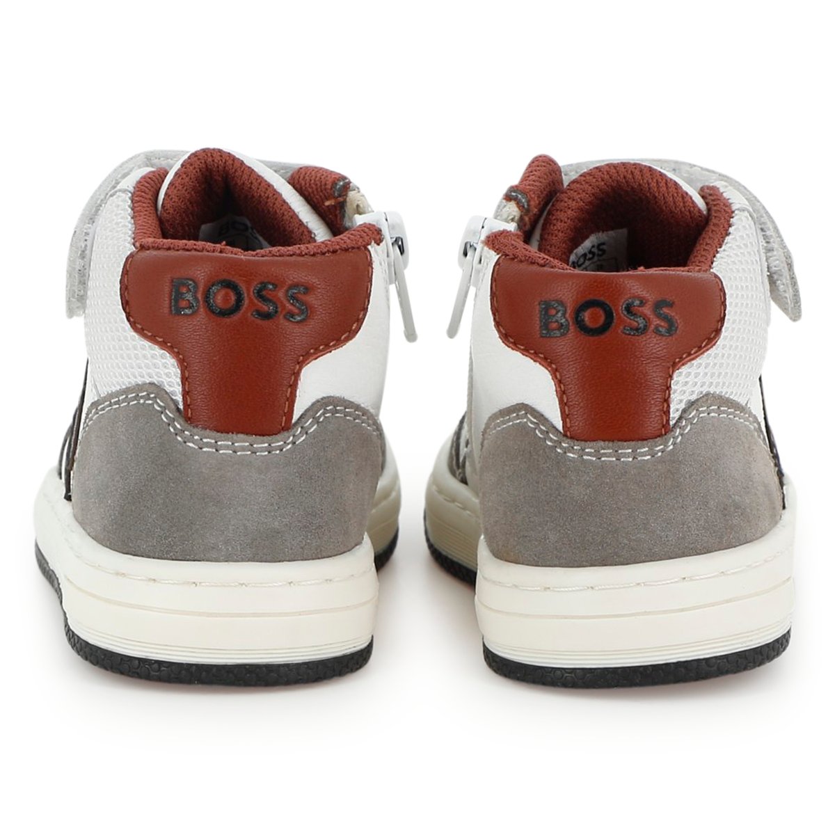 Baskets basses à lacets blanc, BOSS KIDSWEAR