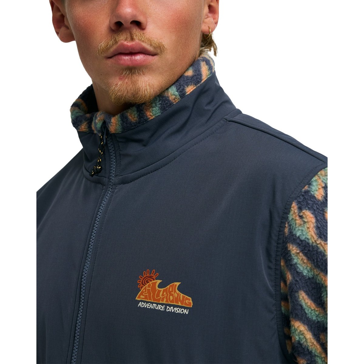 Polaire demi-zip BOUNDARY RE-ISSUE noir charcoal grey, BILLABONG
