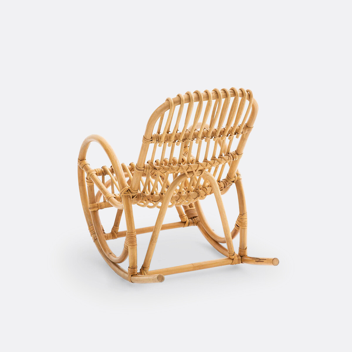 Sedia a dondolo bambino in vimini, Malu rattan naturale, LA REDOUTE INTERIEURS