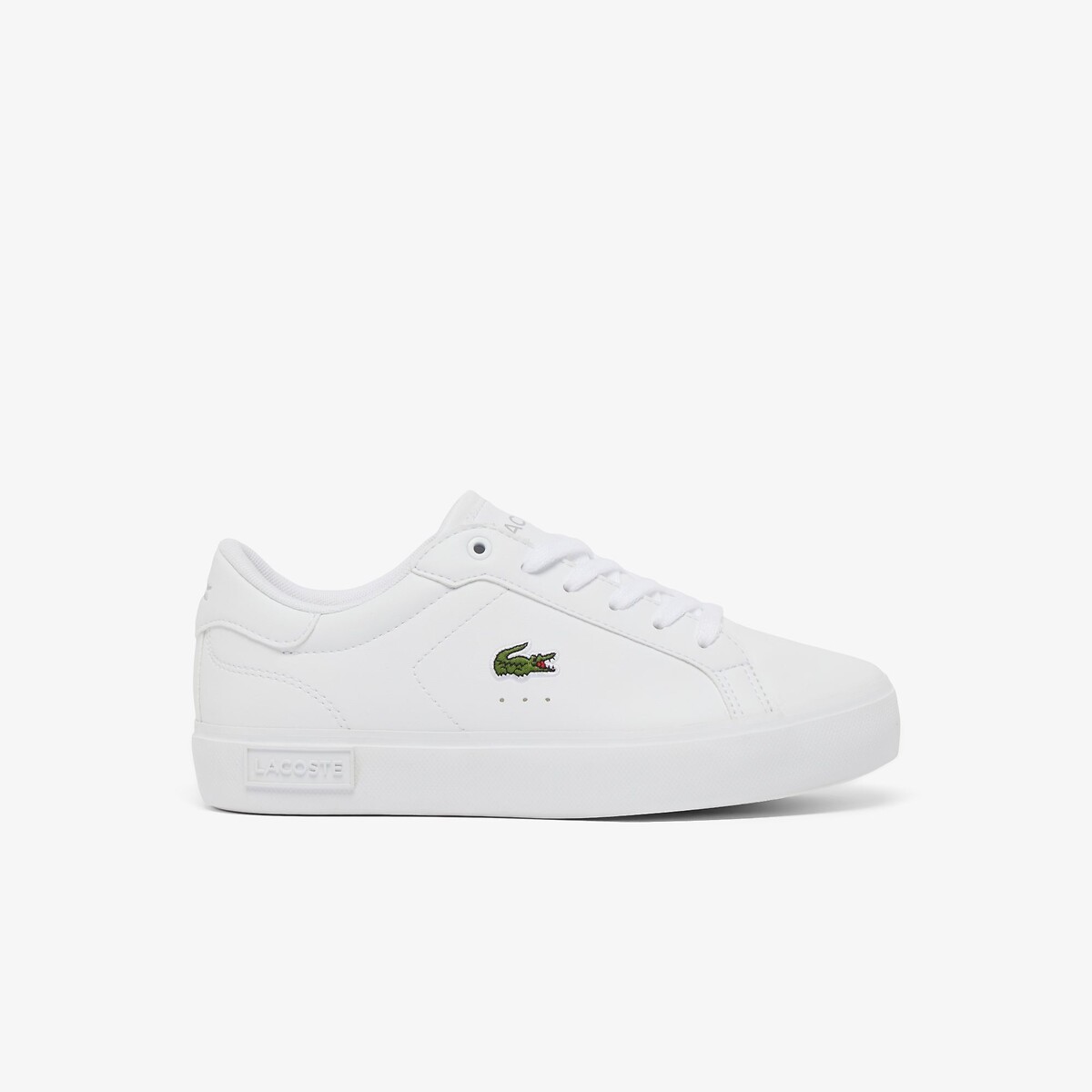 Baskets basses POWERCOURT blanc, LACOSTE