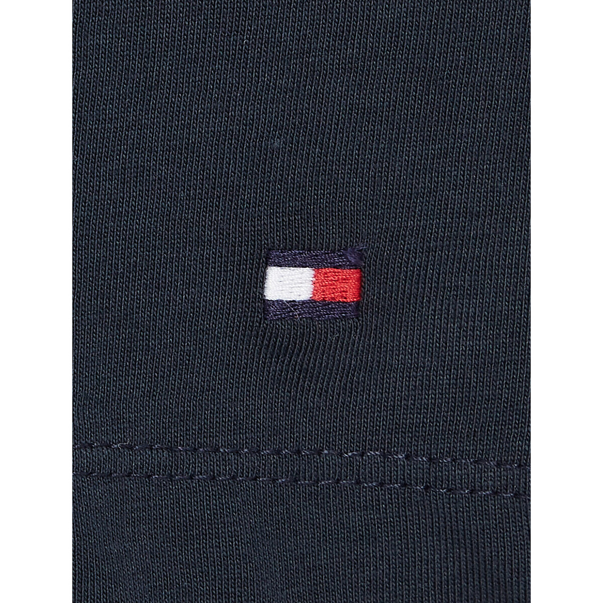 Cotton Crew Neck T-Shirt with Short Sleeves navy, TOMMY HILFIGER