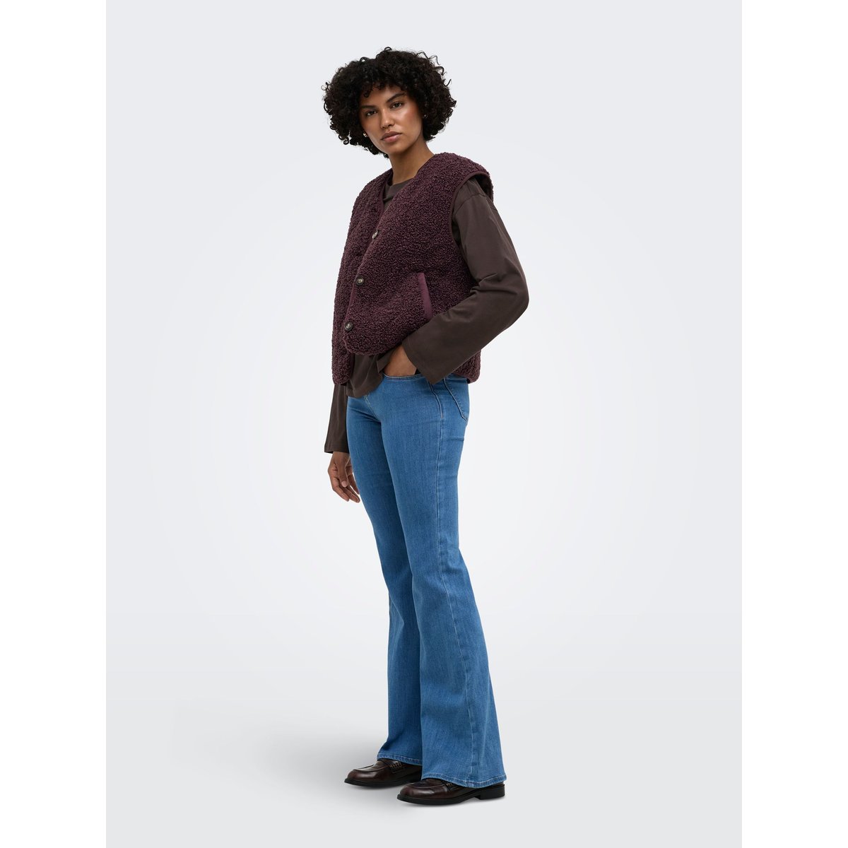 Manteau En Peluche fudge, ONLY
