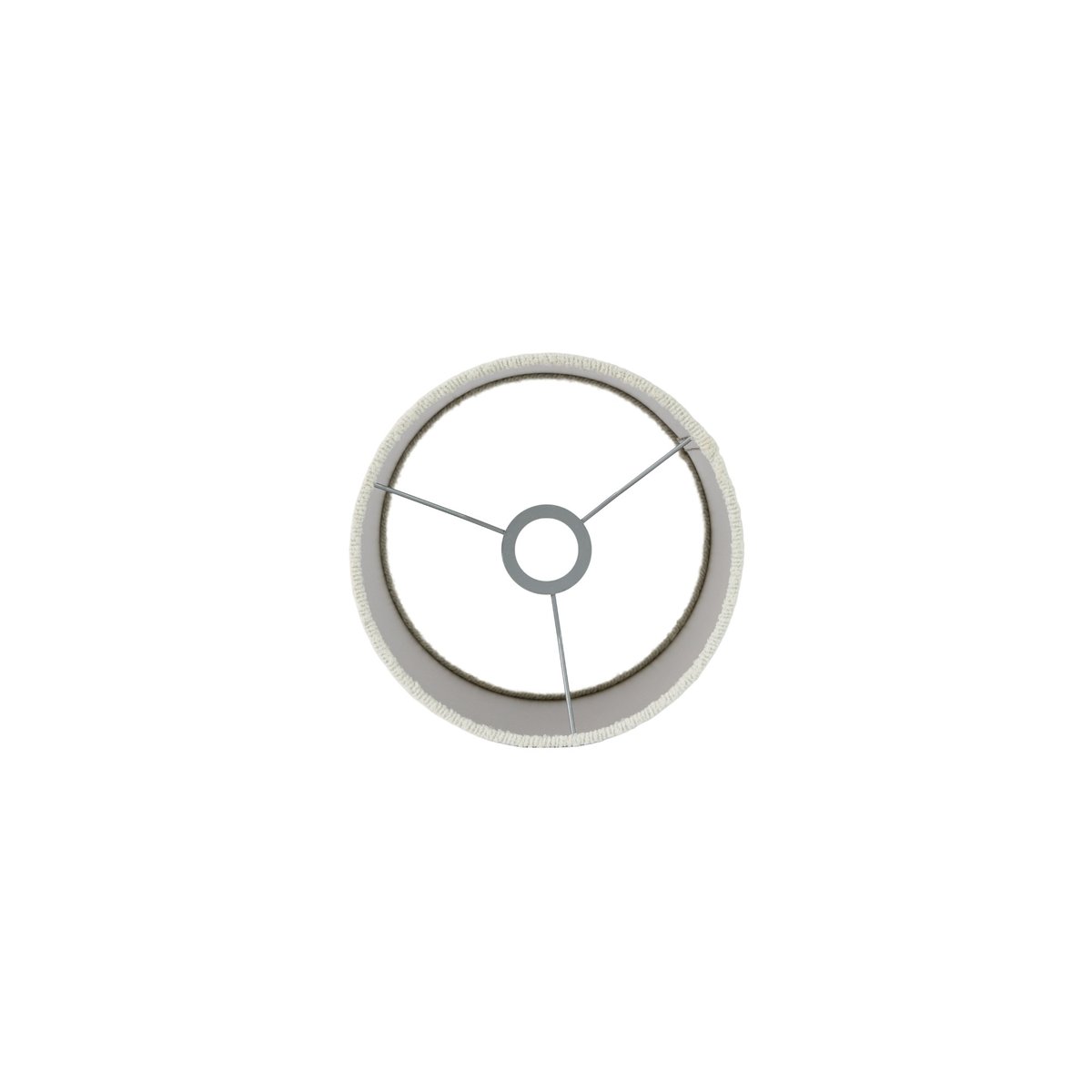 Abat-Jour Textile BOUCLE blanc, LIGHT & LIVING 
