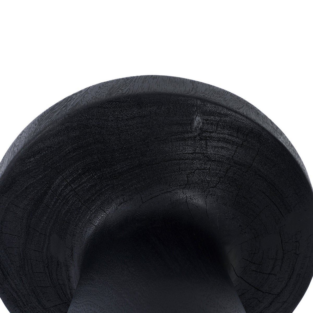 Table d’appoint en suar FIJI noir, BAZAR BIZAR