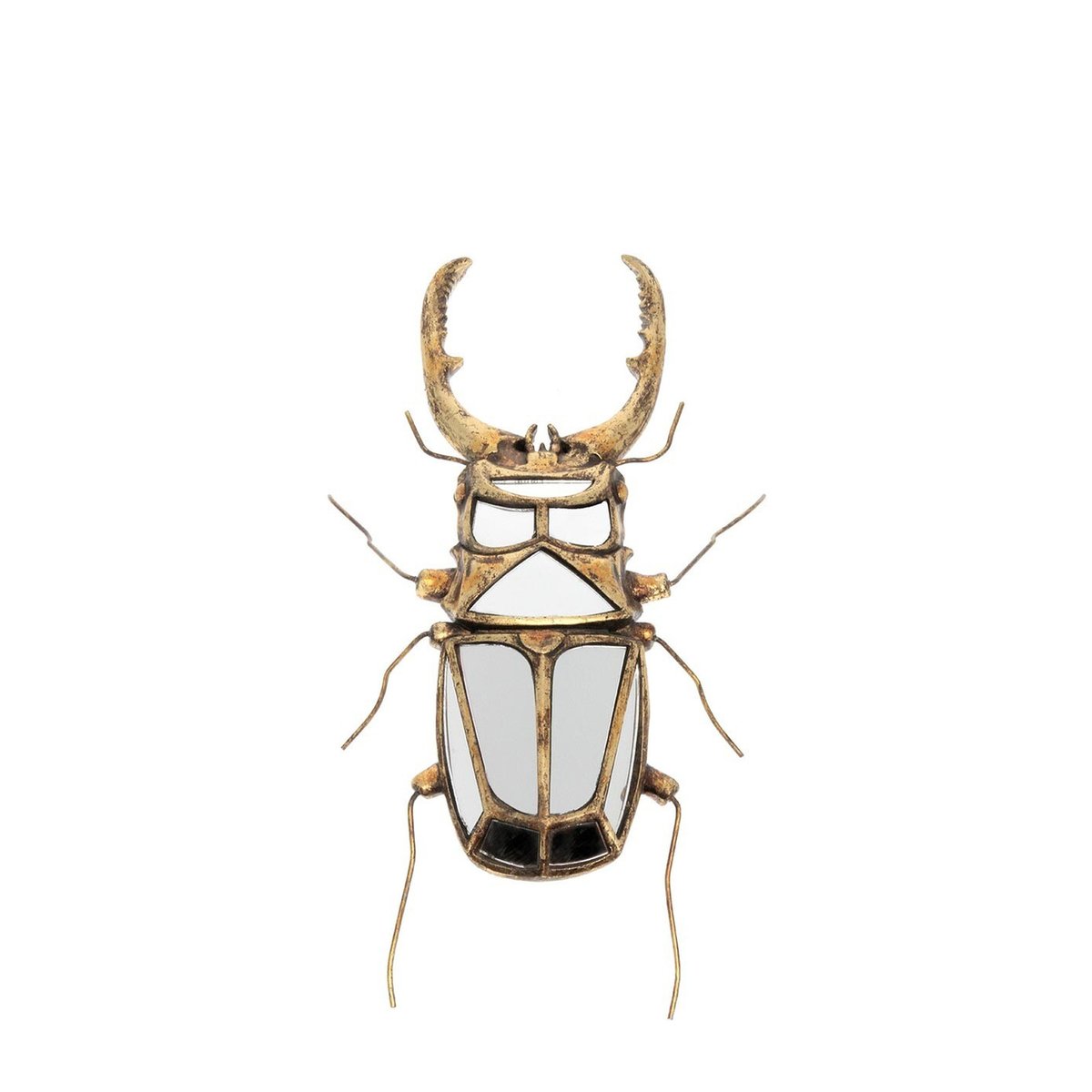 Figurine mural insecte en résine MIROIRS or, CHEHOMA