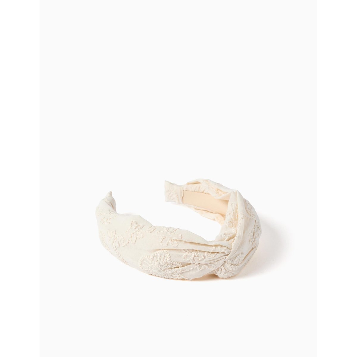 Serre-tête en coton avec broderie et nœud multicolore, ZIPPY