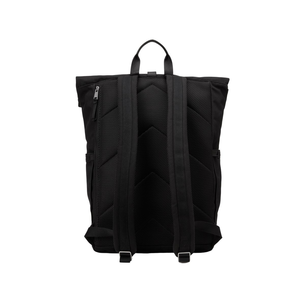 Sac à dos modèle Mory en toile cirée noir, MARC O'POLO