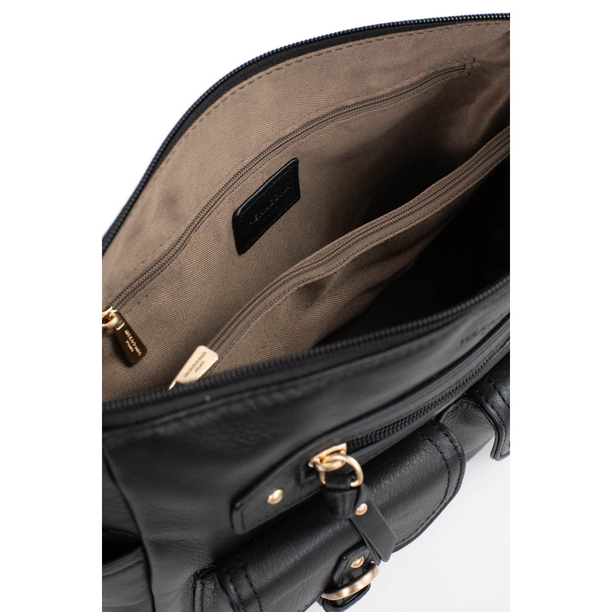 Sac porté travers TAIMA noir, HEXAGONA