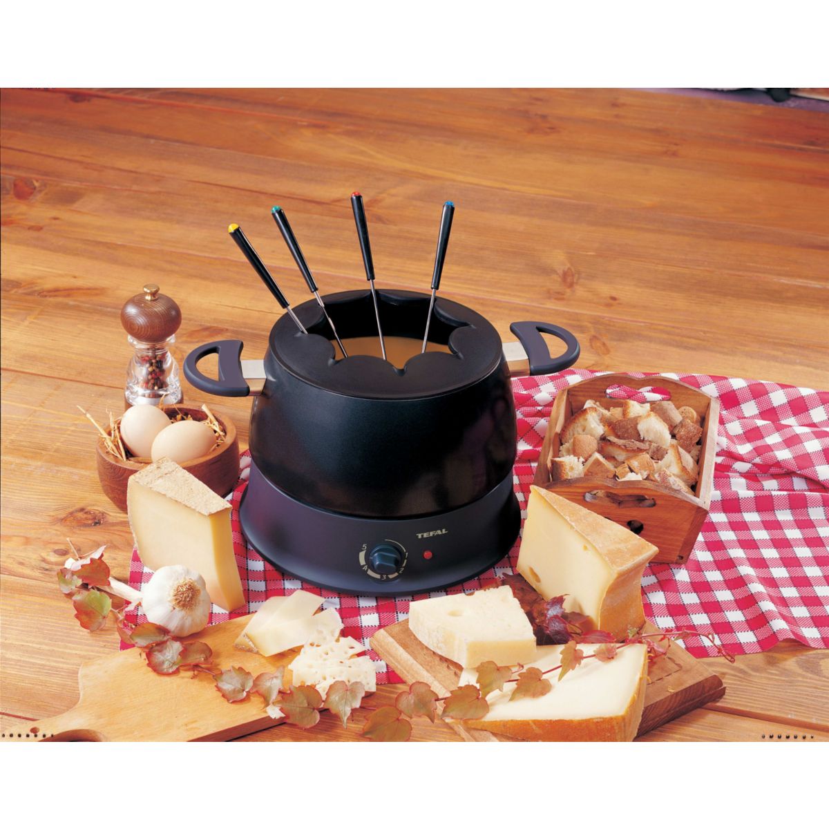 Appareil Multifonction Compact Wok + Fondue Wk3020 silver & black, TEFAL
