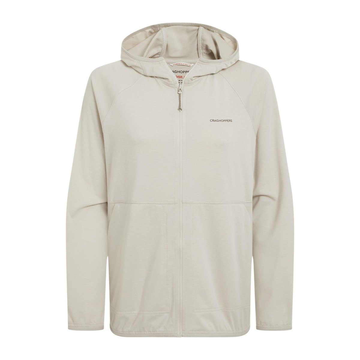 Veste unie à capuche AYA blanc cassé, CRAGHOPPERS