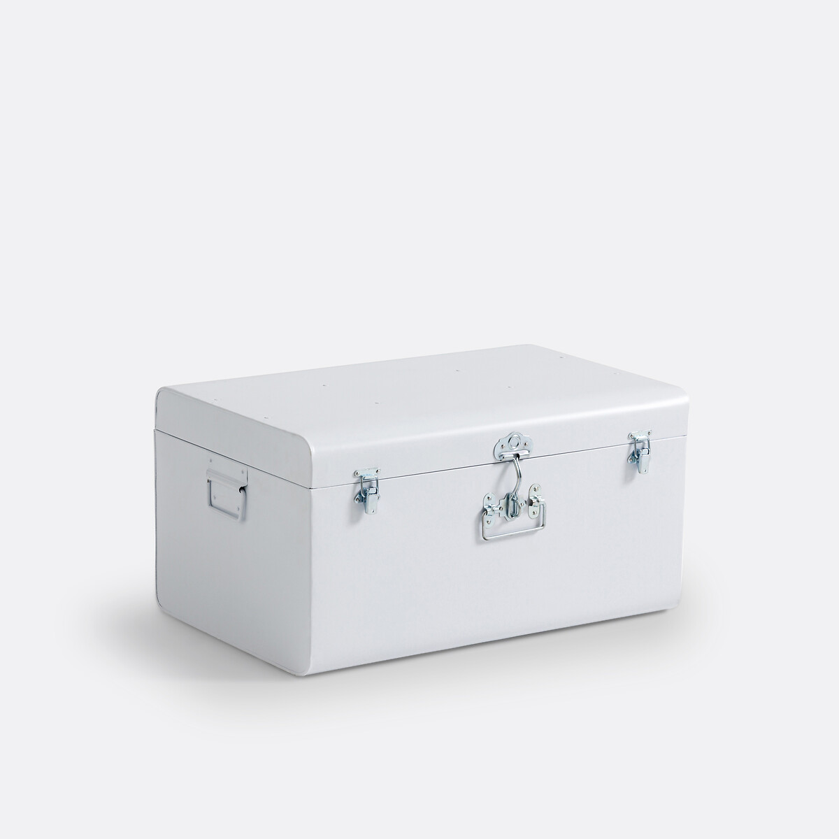 Malle de rangement en métal acier, MASA blanc mat, LA REDOUTE INTERIEURS