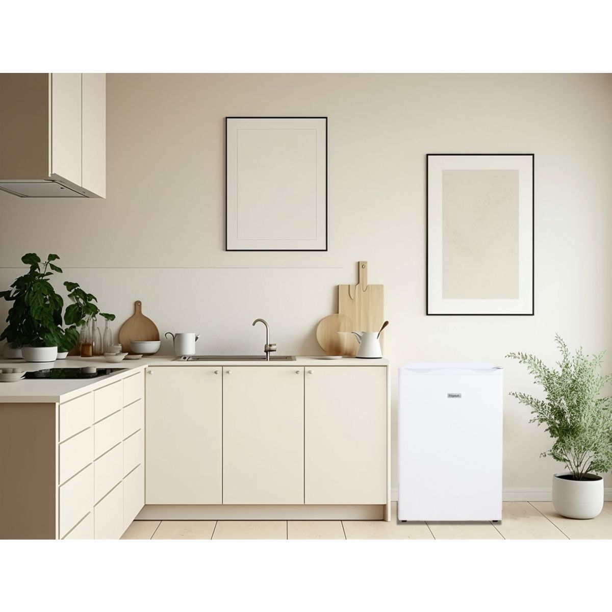 Réfrigérateur top RTT127BE couleur unique, FRIGELUX