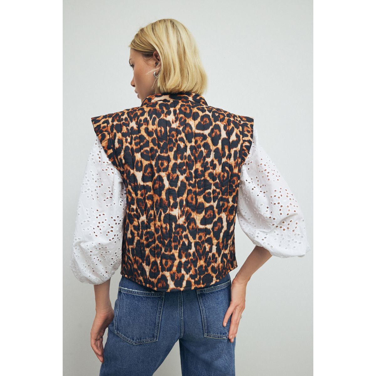 Veste sans manche matelassée animal, NEXT