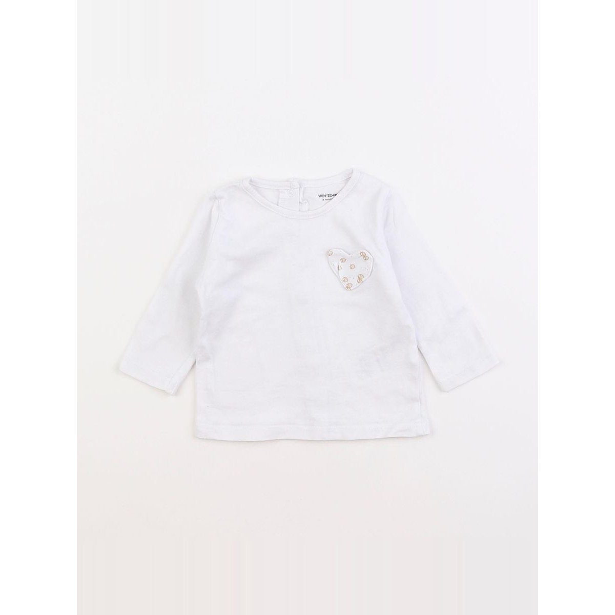 Tee-shirt - Très bon état blanc, VERTBAUDET