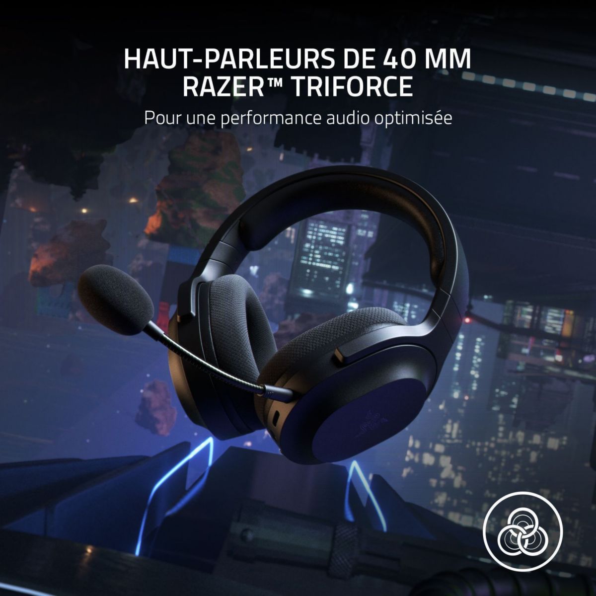 Casque gamer Barracuda X Noir noir, RAZER