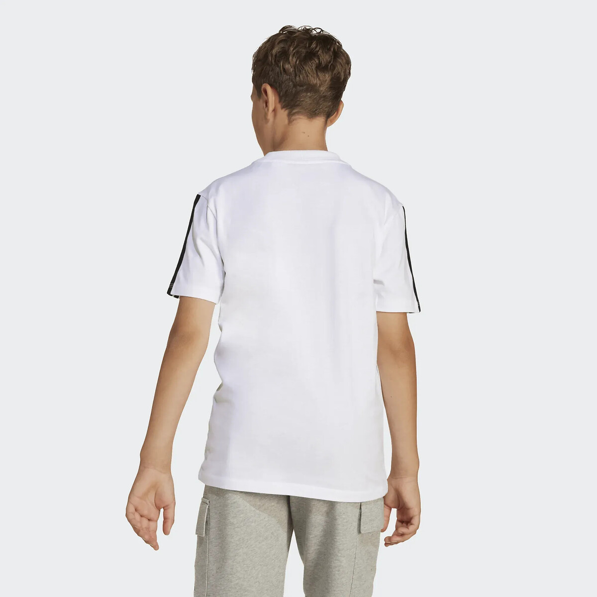 Essentials 3-stripes short sleeve t-shirt white, adidas Performance