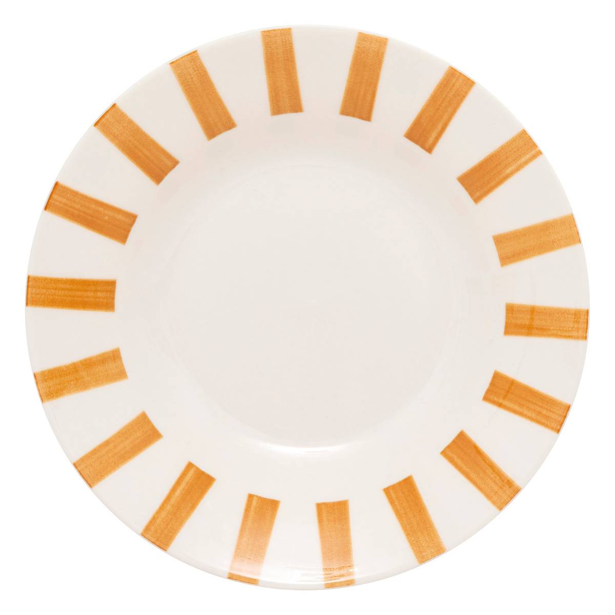 Lot de 6 assiettes creuses CHERI jaune, ATMOSPHERA