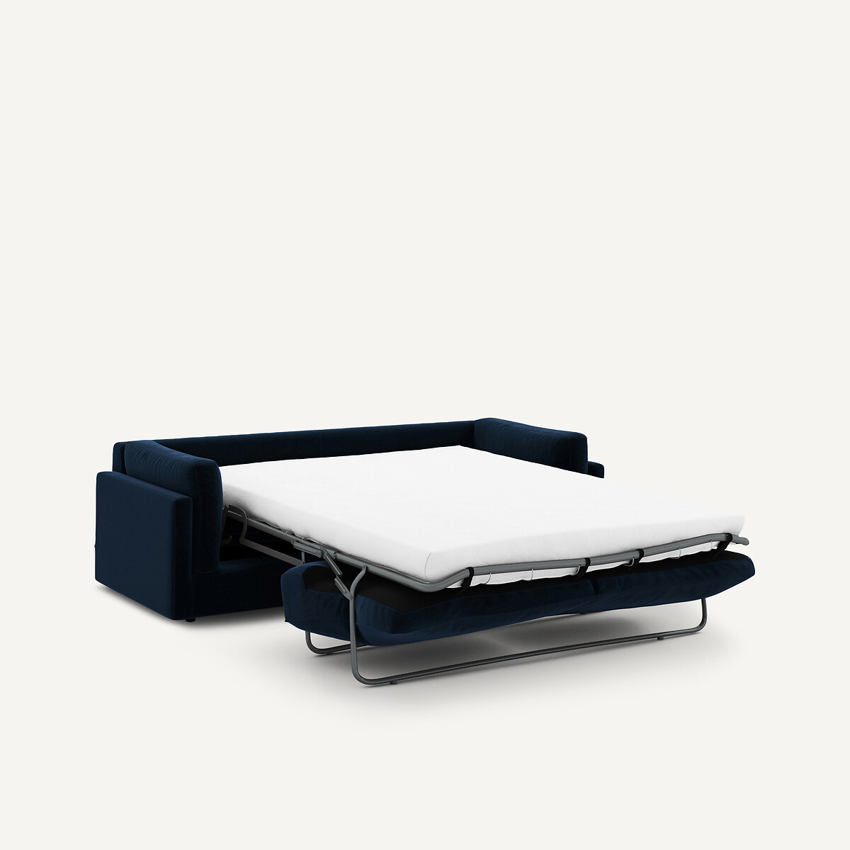 Canapé convertible, en velours, CÉSAR bleu nuit, AM.PM