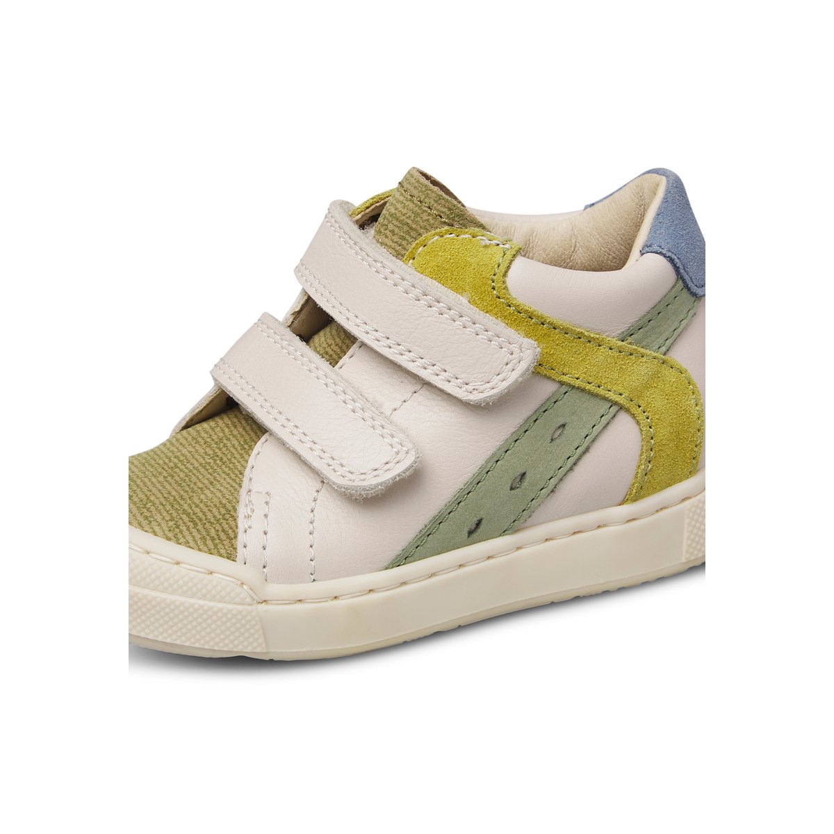 Baskets en cuir et en daim AVENISS 2 VL blanc-gris-, FALCOTTO