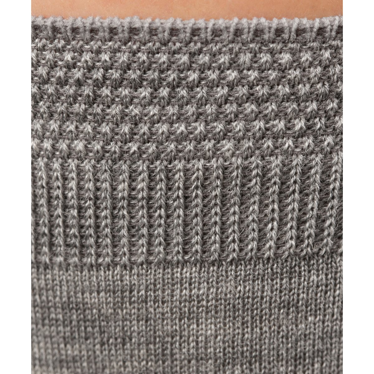Chaussettes No. 3 Finest Merino & Silk gris, FALKE