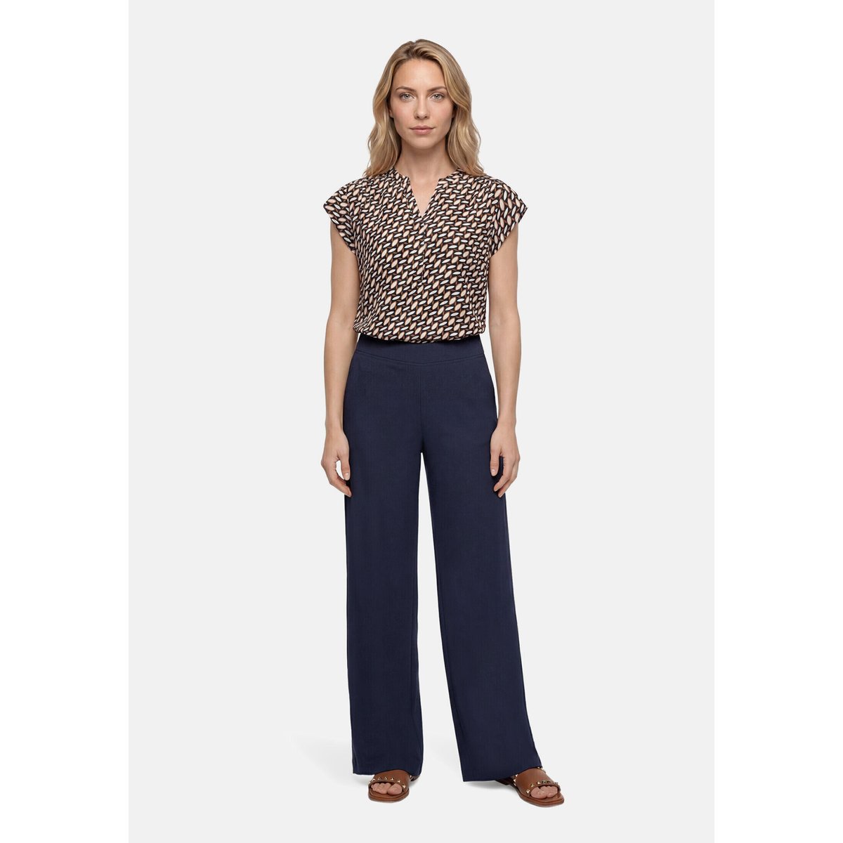 Tunique manches courtes dark blue/brown, BETTY BARCLAY