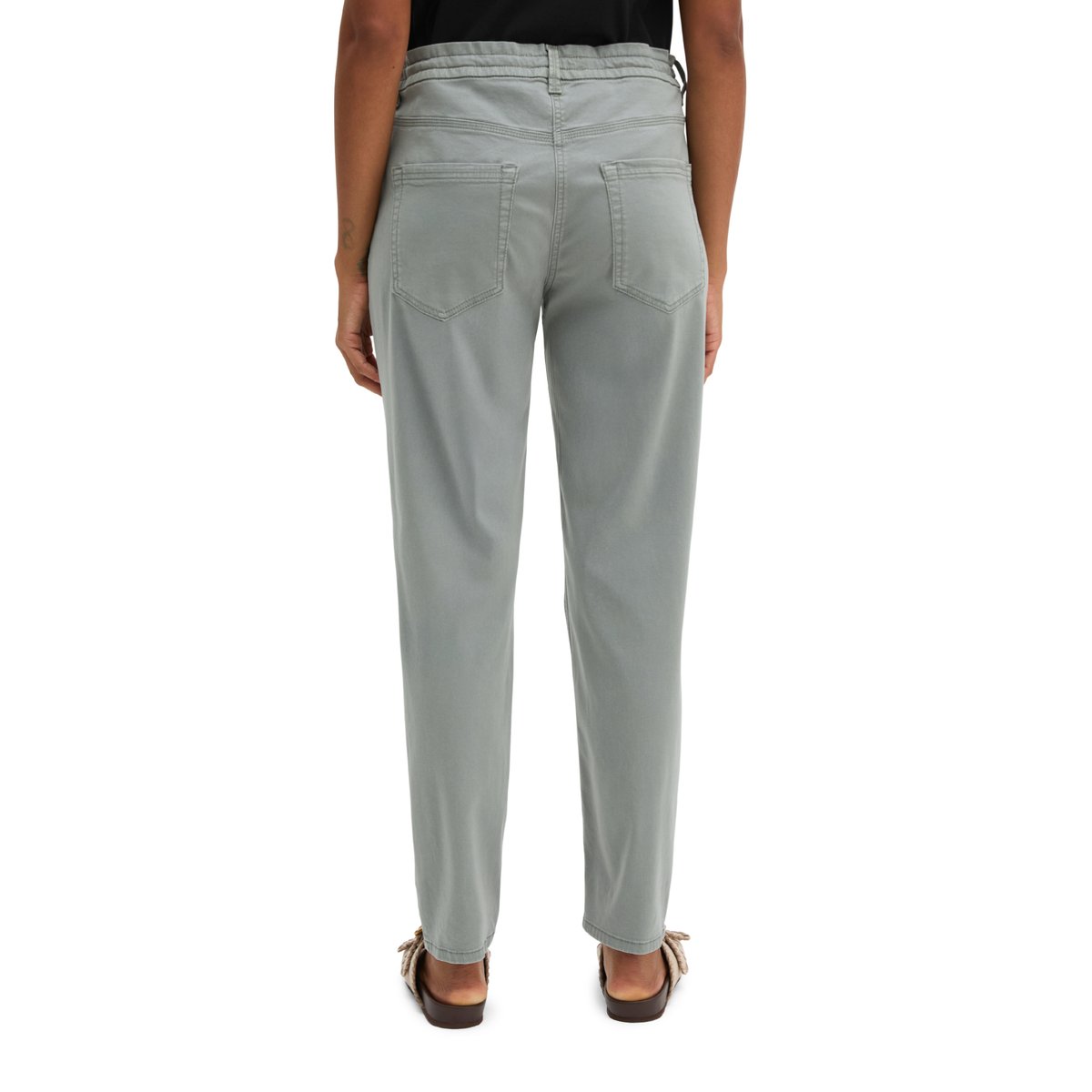 Pantalon modèle Theda boyfriend avec TENCEL™ Lyocell gris, MARC O'POLO