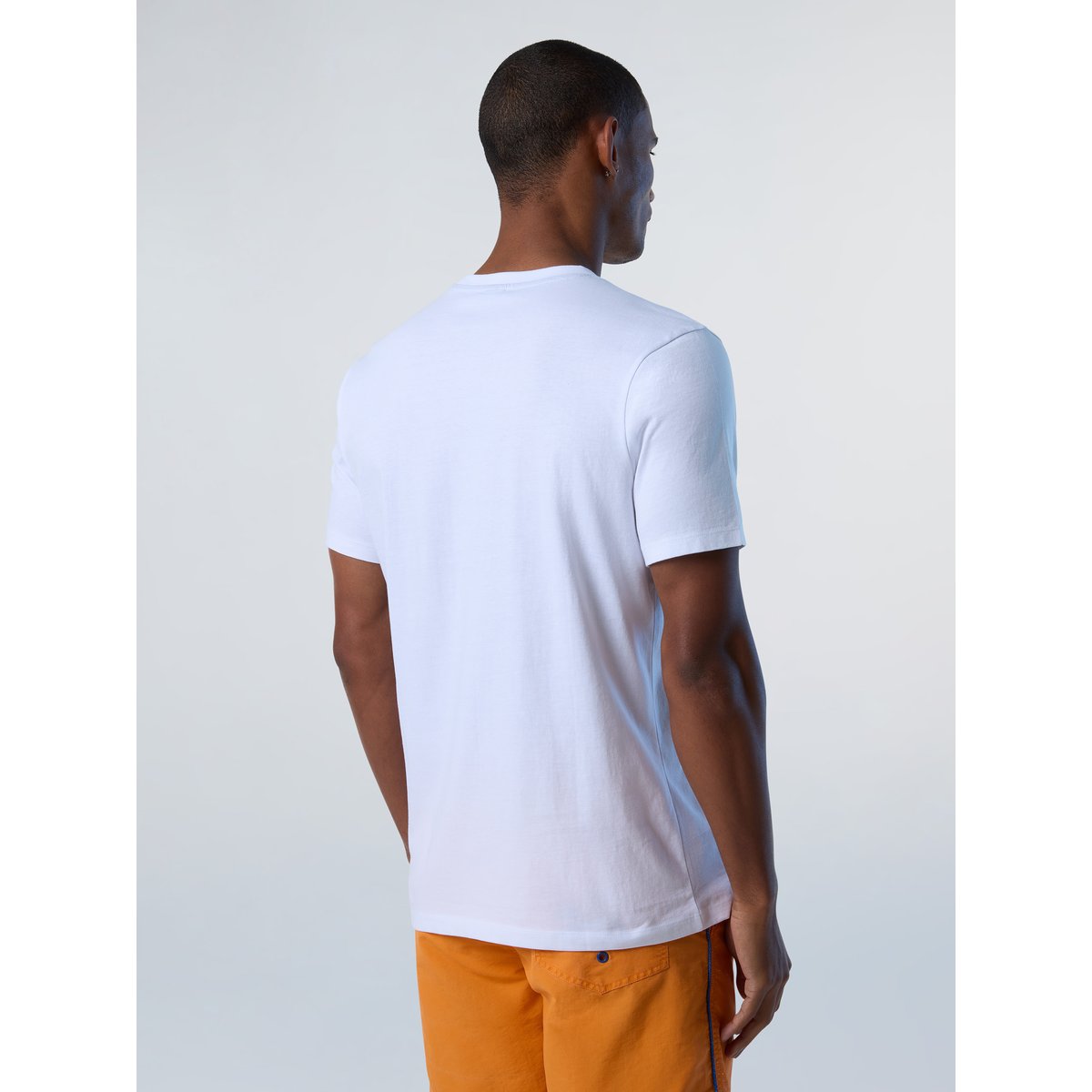 T-shirt avec imprimé à logo blanc, NORTH SAILS