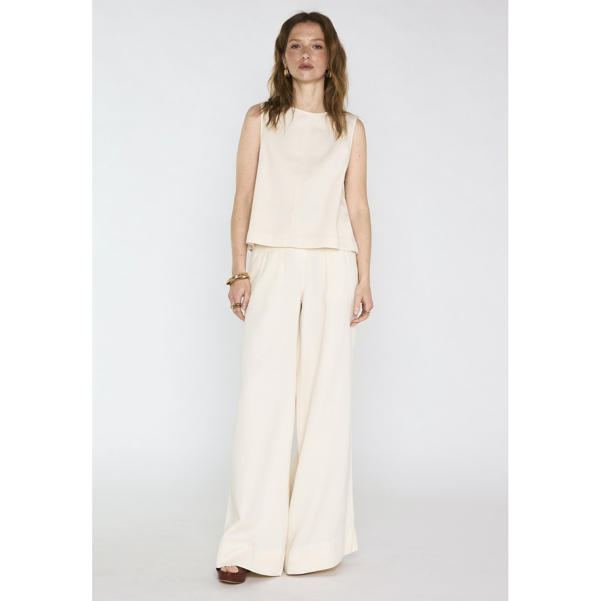 Pantalon large DAISY creme, Maison 123