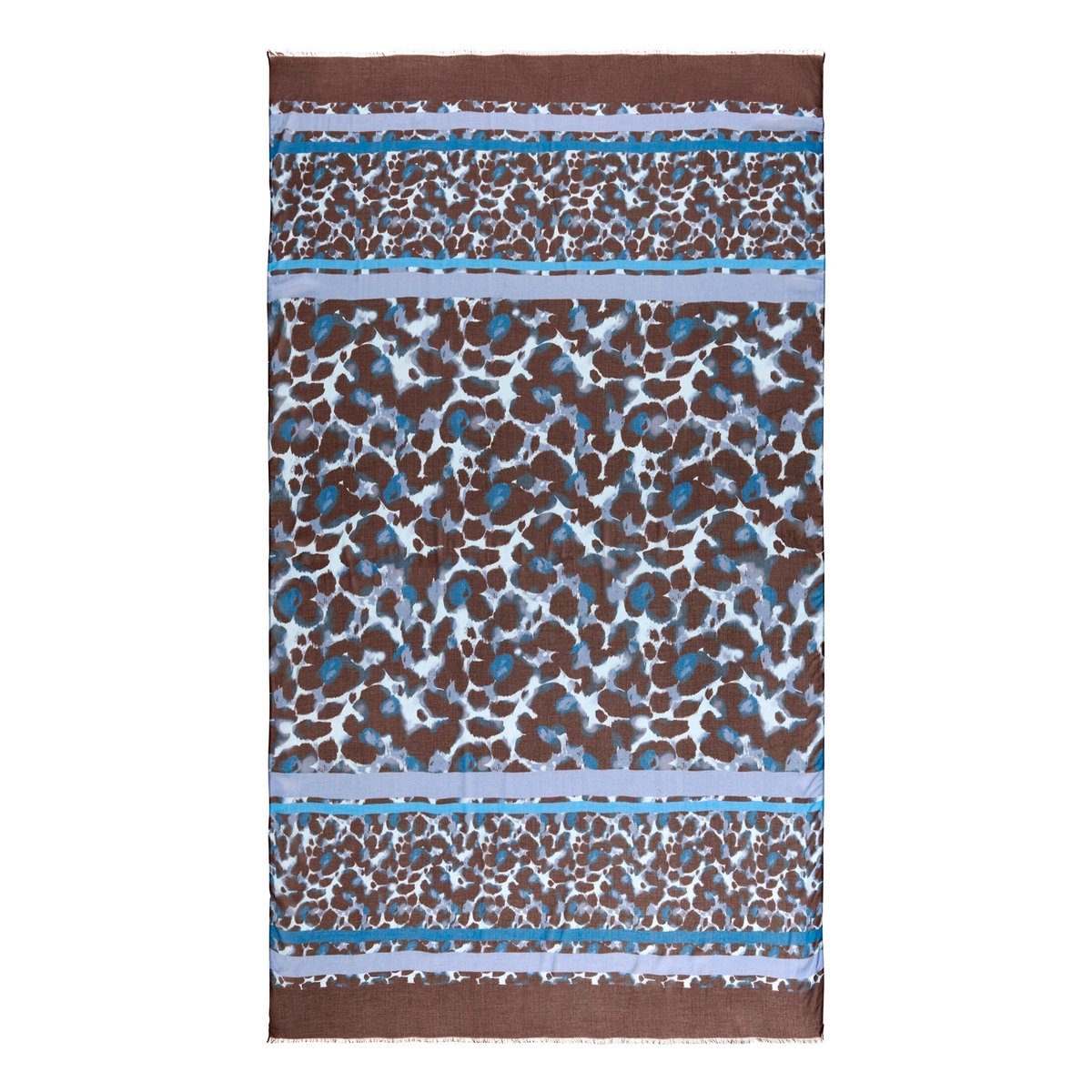 Écharpe basique à imprimé animalier bleu/marron, BETTY BARCLAY