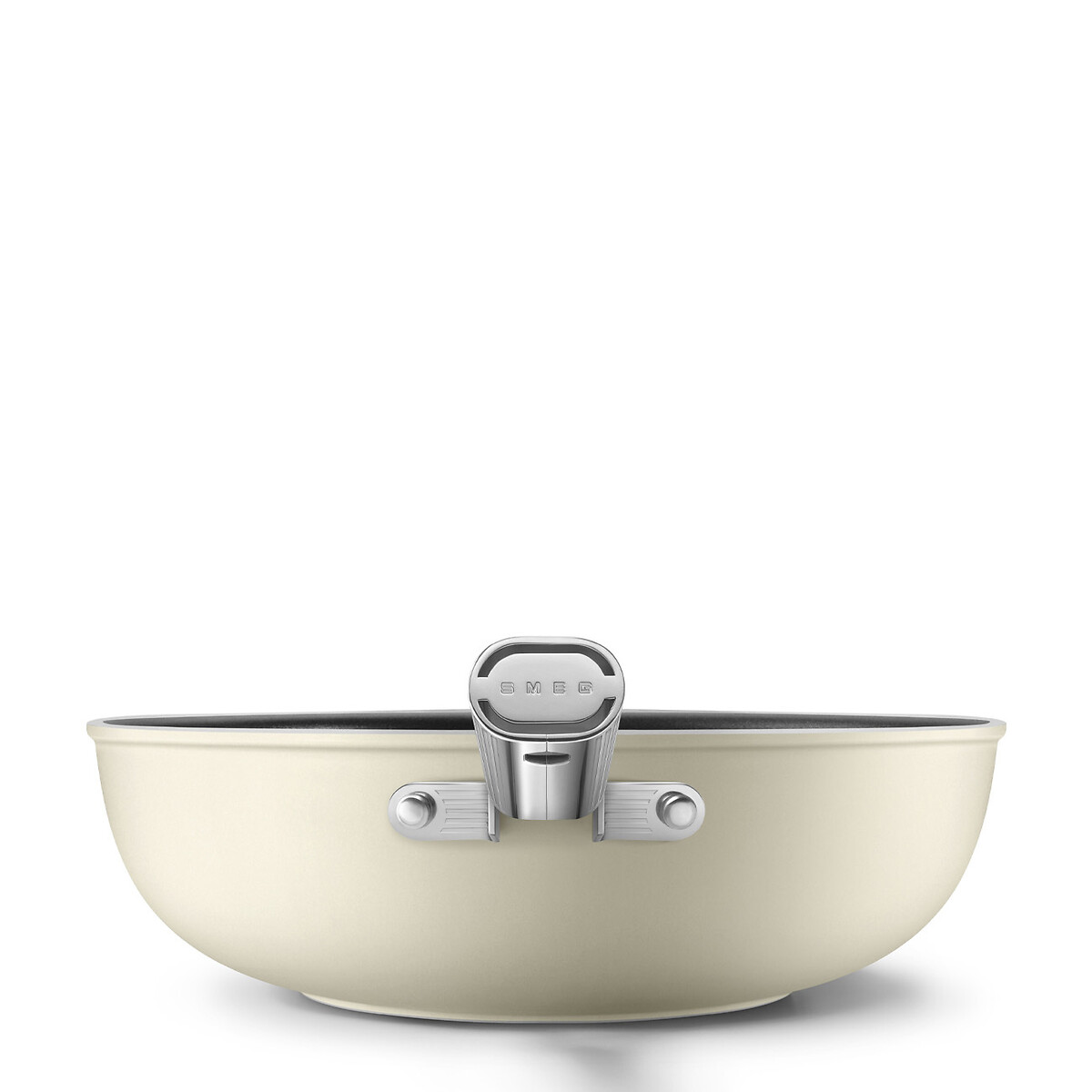 Wok antiaderente, 20cm, SMEG creme, SMEG