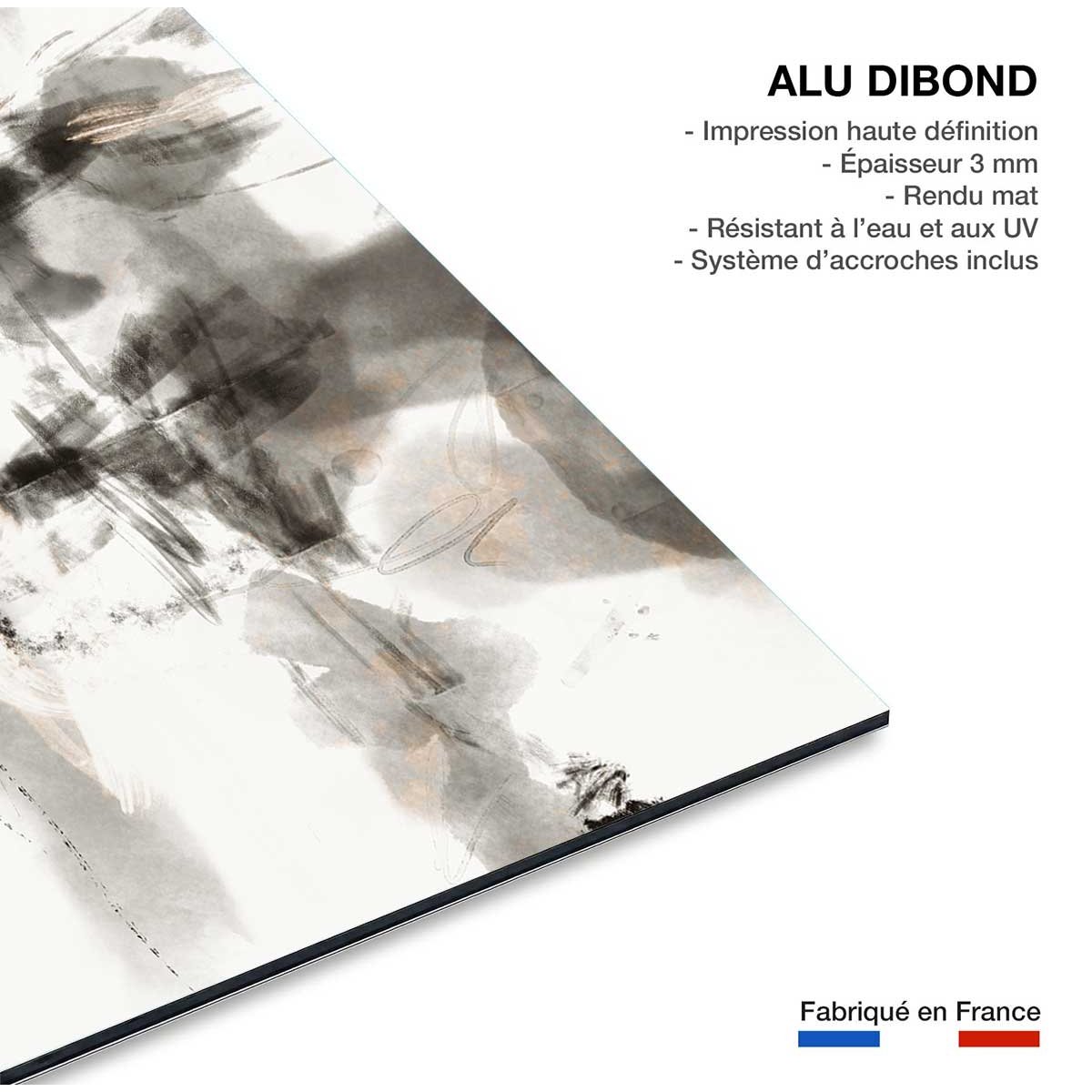Tableau abstraite Chaos sauvage tableau alu dibond, HEXOA