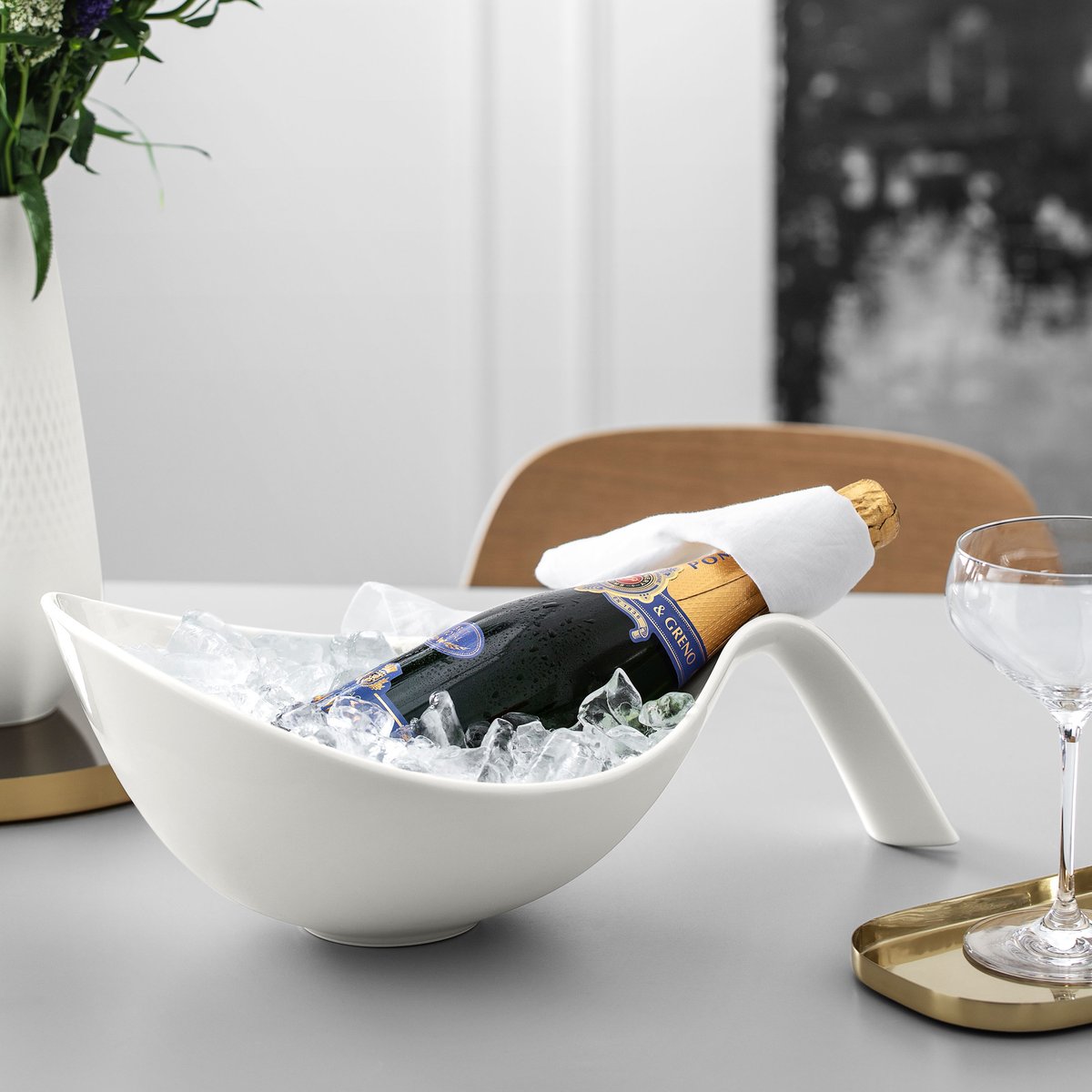 Saladier Avec Anse FLOW blanc, VILLEROY & BOCH