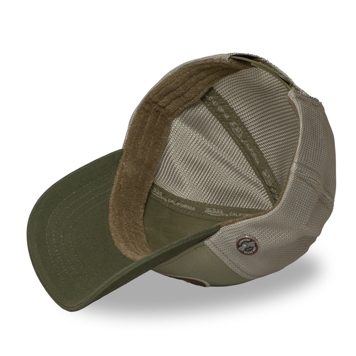 Casquette trucker TERRY kaki/marron, VON DUTCH