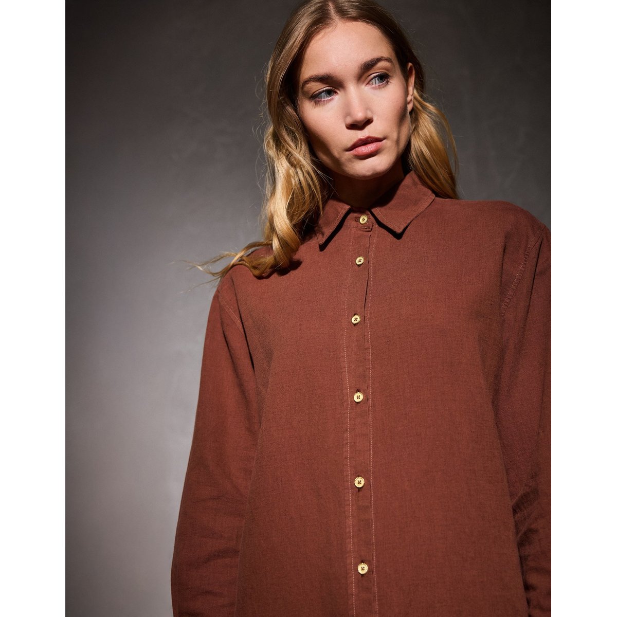 Chemise LIN MOCHA beige, PULLIN