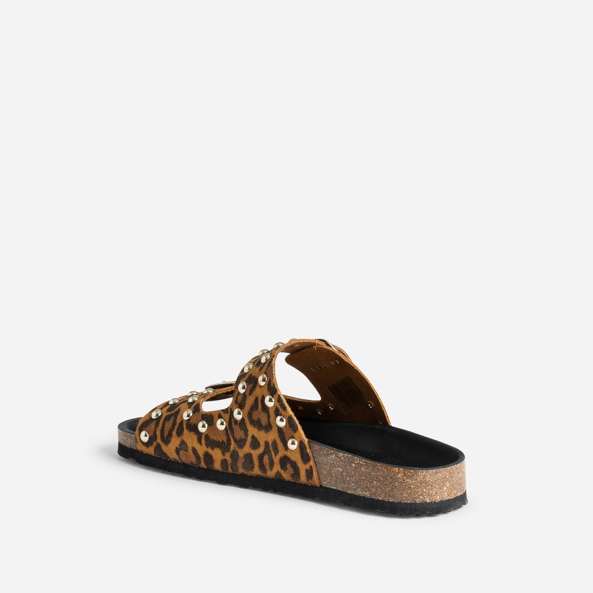 Mule en cuir ATHIA leopard, TEXTO