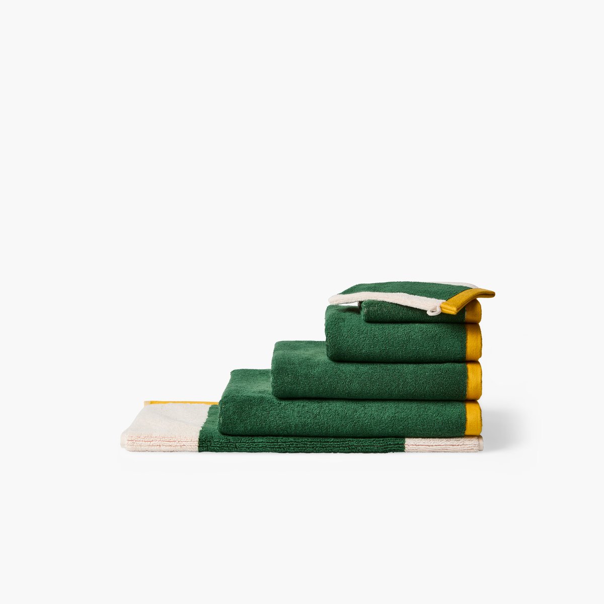 Tapis de bain Lysiris Vert/orange LYSIRIS vert/orange, CARRE BLANC