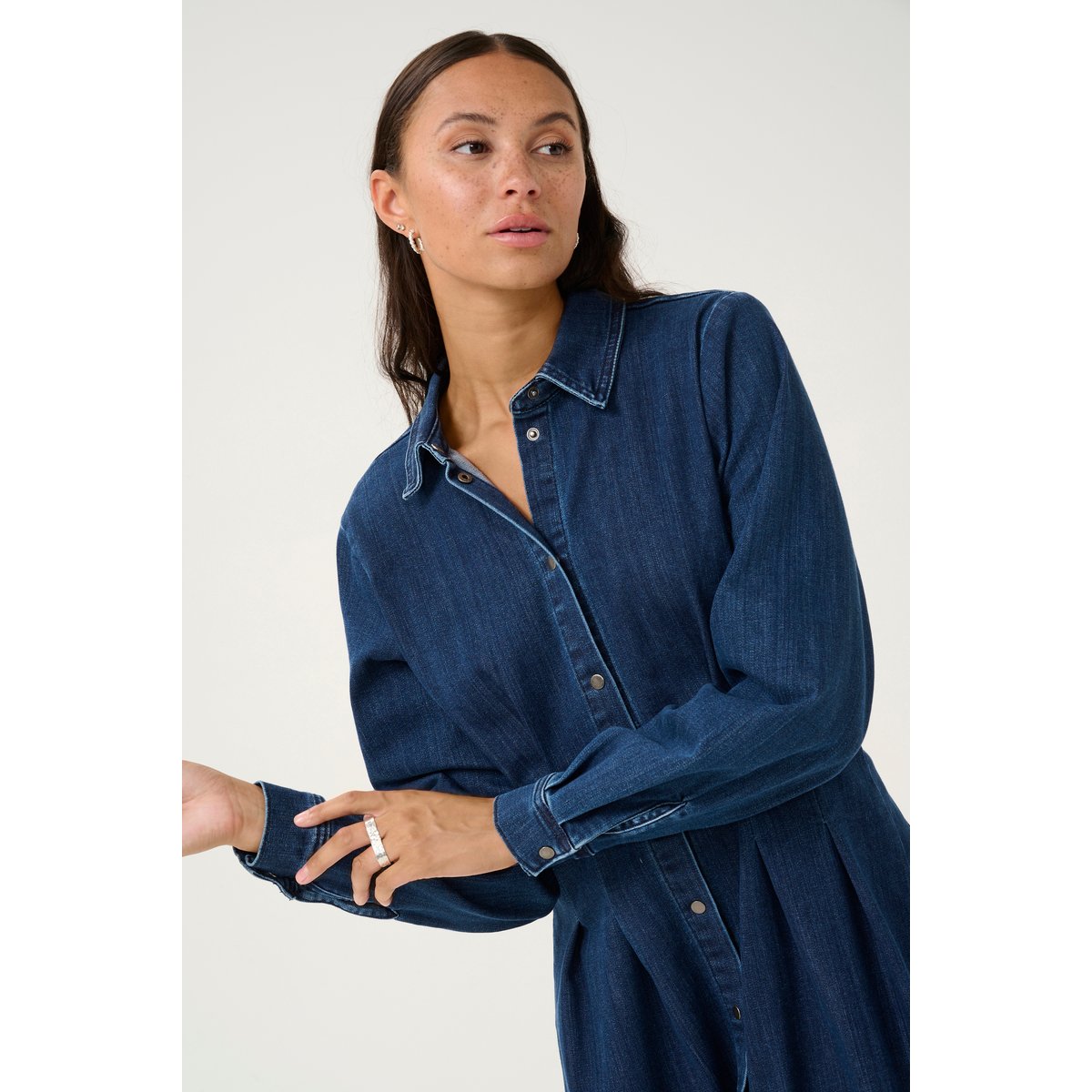 Dress bleu dark blue denim, KAFFE