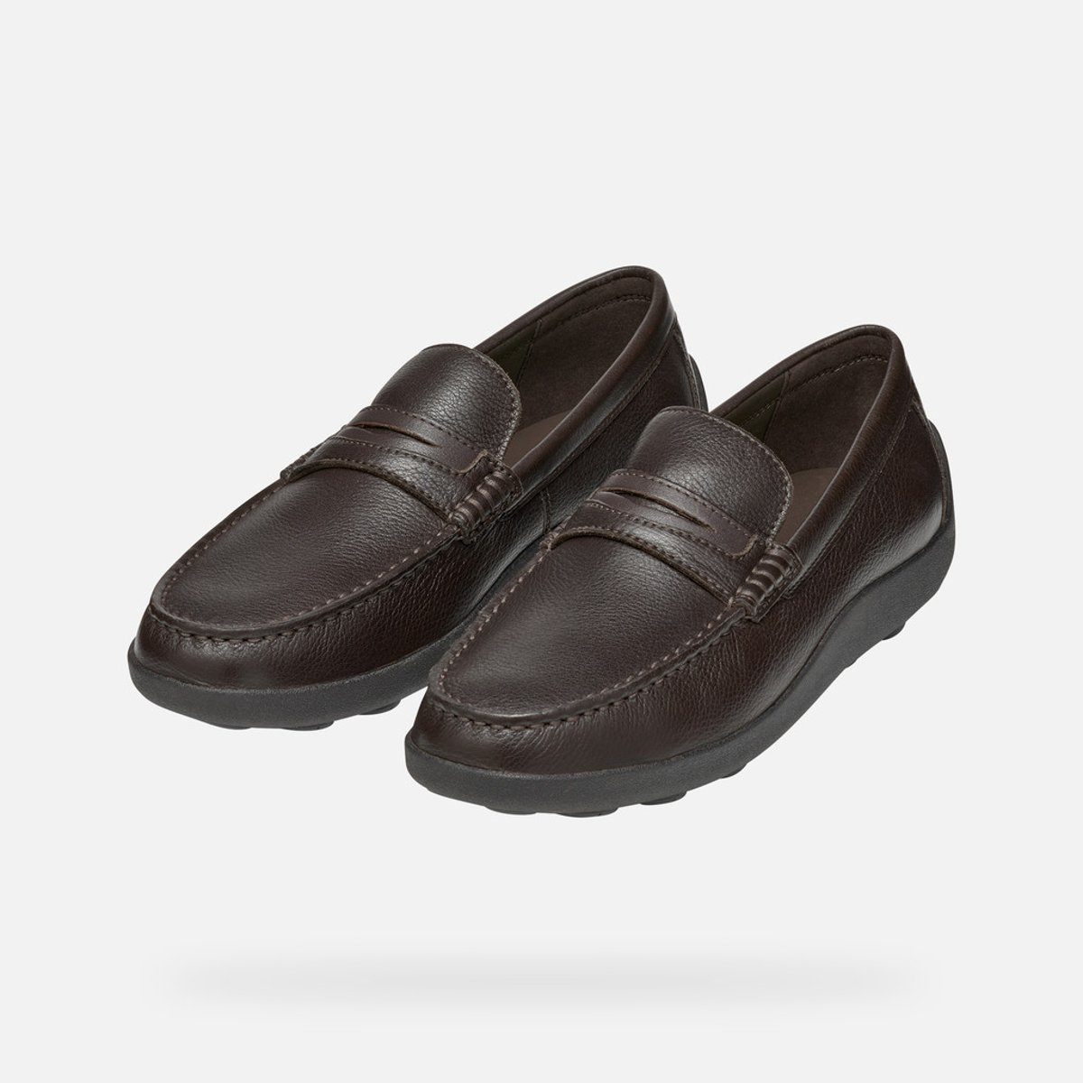 Mocassins U SPHERICA EC14 brun foncé, GEOX
