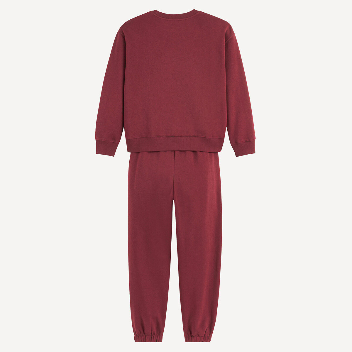 Ensemble sweat + pantalon  bordeaux, LA REDOUTE COLLECTIONS