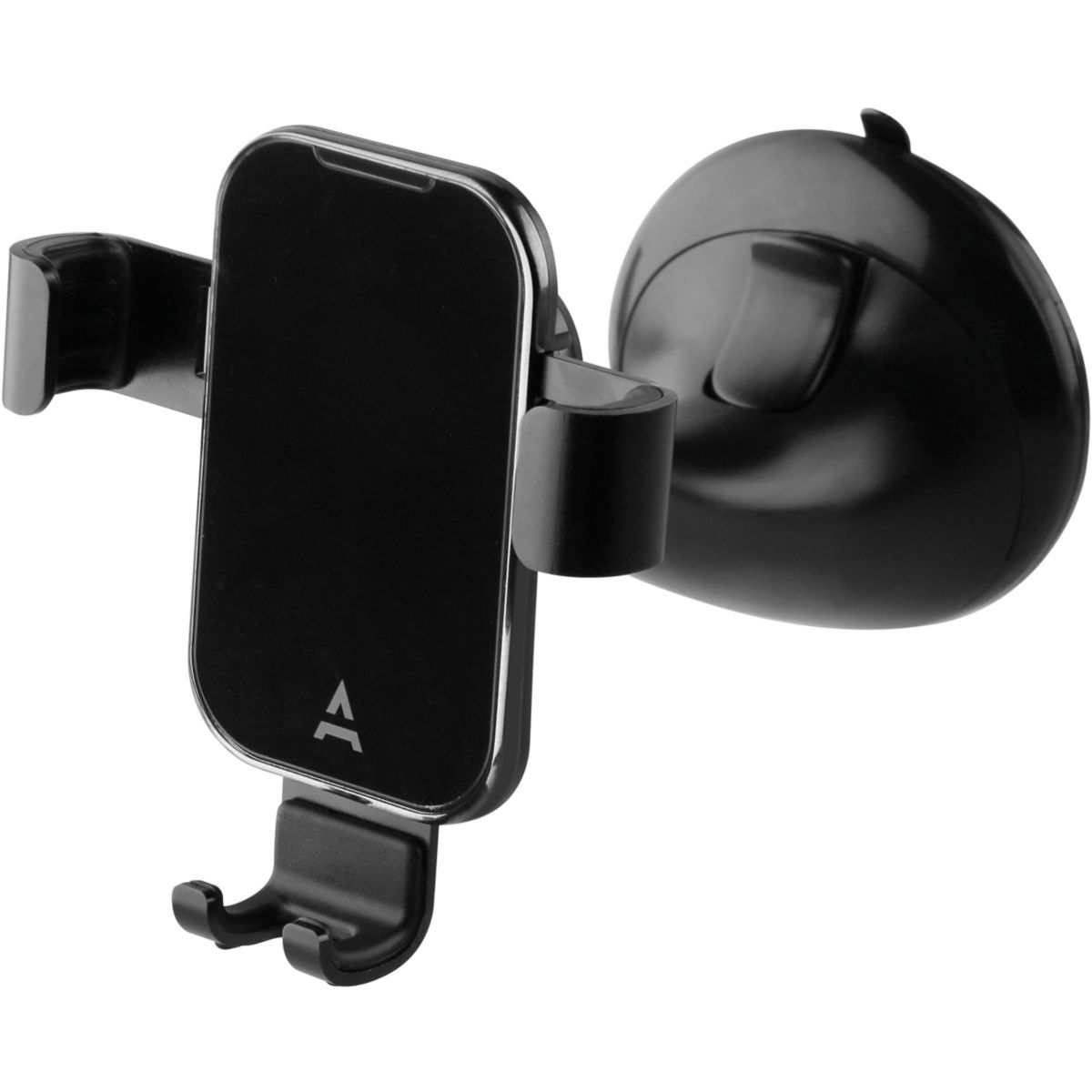 Support smartphone Voiture pare brise noir, ADEQWAT